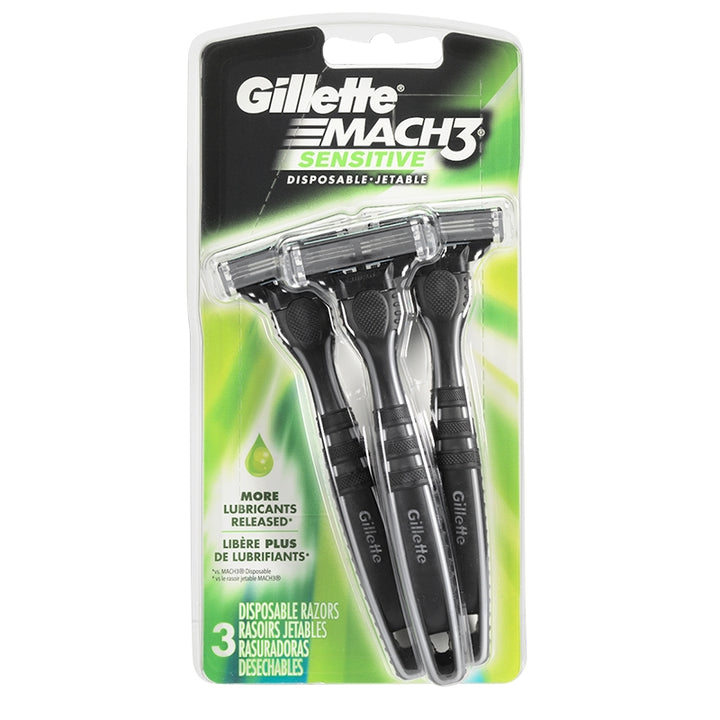 Gillette Razor Mach3 Dispos Sensitive 3s