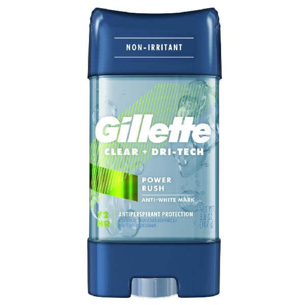 Gillette Clear Gel Power Rush 3.8oz