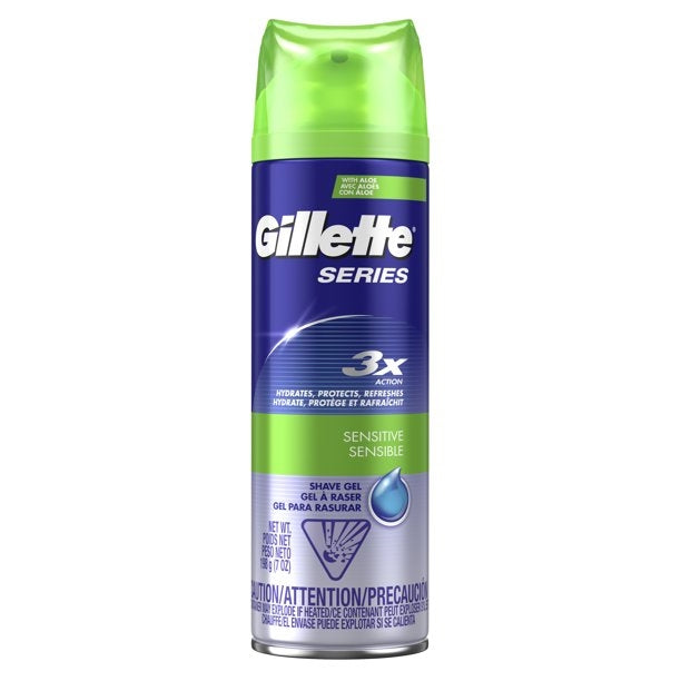 Gillette Gel Shave Sen Skin w Aloe 7oz