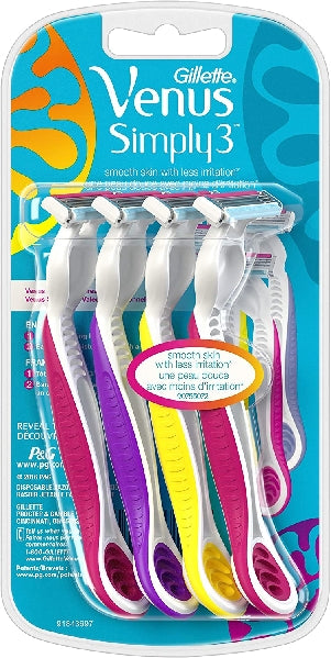 Venus Disp Razor Set Simply Pink 4's