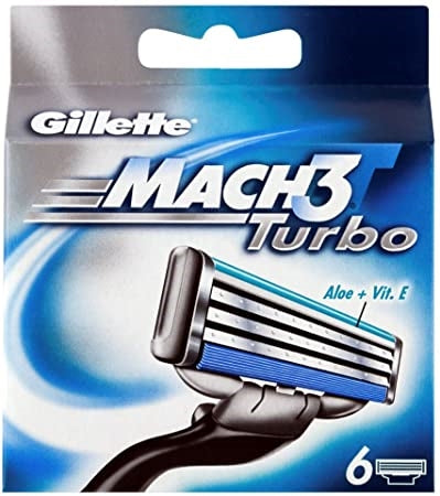 GILLETTE Blade Mach3 Razor Turbo Aloe