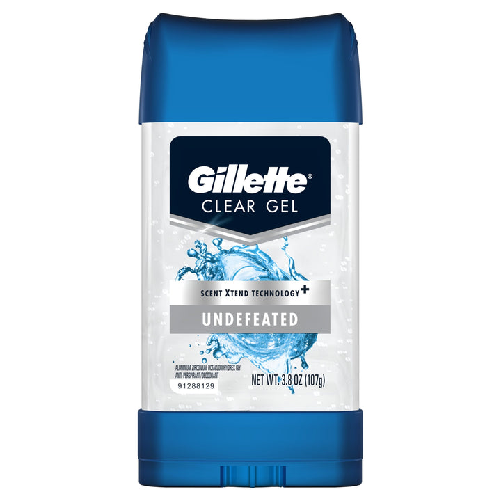 Gilette Clear Gel Undefeated 3.8oz