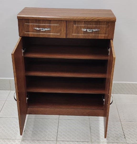 Shoe Cabinet Rack Oak 1802-2