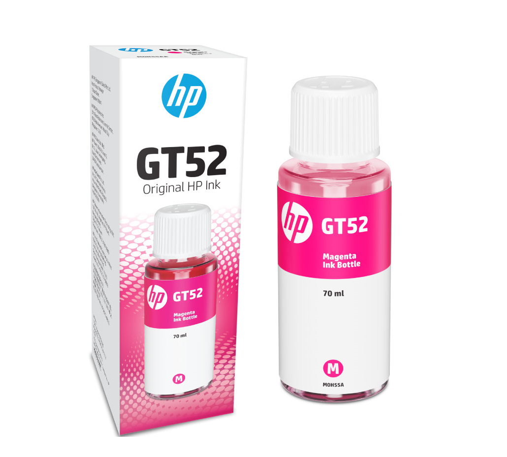 HP Computer Printer Ink GT52 Magenta MOH55AL Bottle