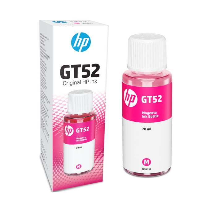 HP Computer Printer Ink GT52 Magenta MOH55AL Bottle