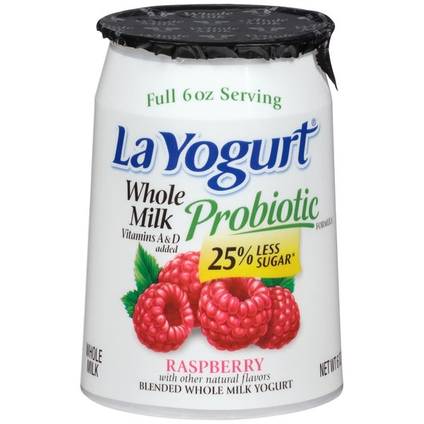 La Yogurt Whole Milk Raspberry 6oz