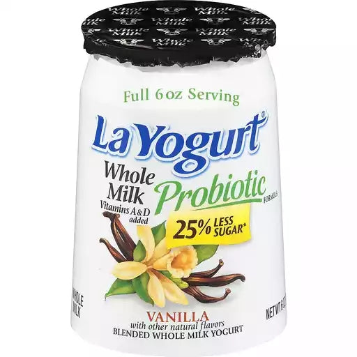 La Yogurt Whole Milk Vanilla 6oz