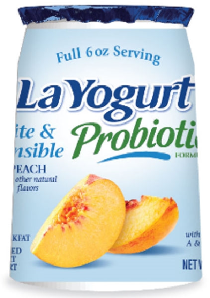 La Yogurt Light Peach 6oz