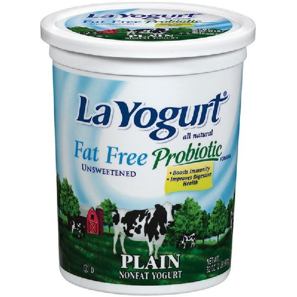 La Yogurt Non Fat Plain 32oz