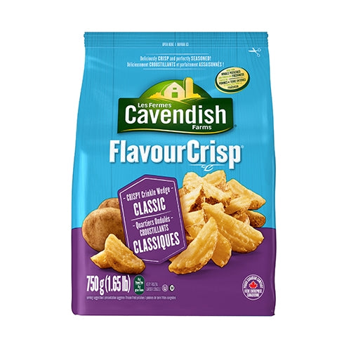 Cavendish Wedges Crinkle Cut Class 750g