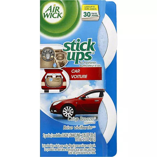 Air Wick Stick Ups Crisp Breeze Car 2's