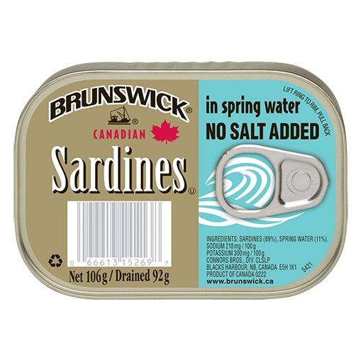Brunswick Sardines in Spr Wter NS 106 gr