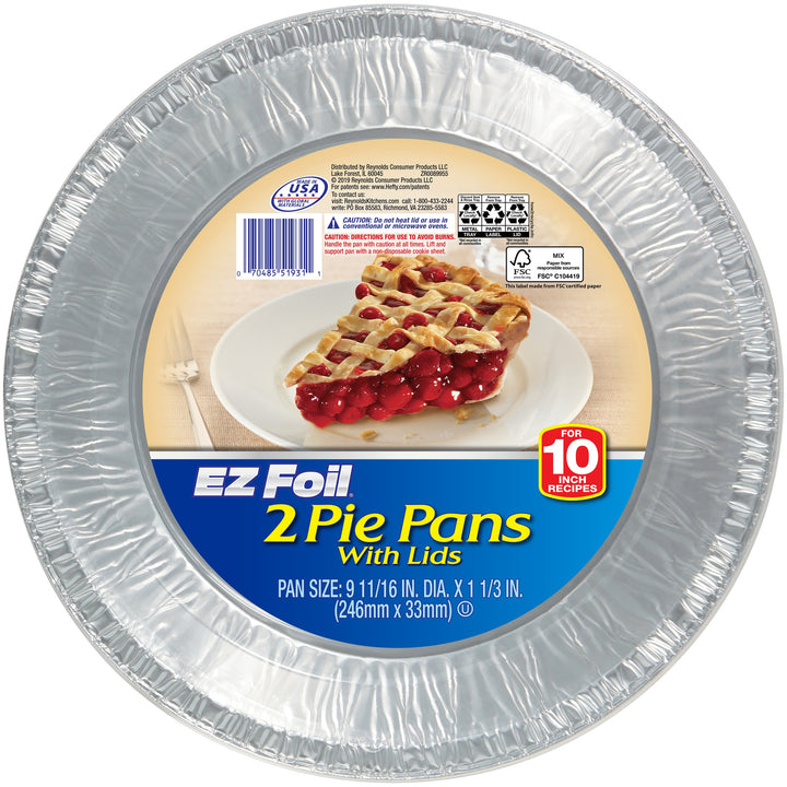 Hefty Ez Foil Pie Pans 2's