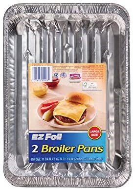 Hefty Ez Foil Broiler Pans Large 2's