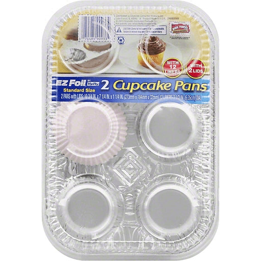 Hefty Ez Foil Cupcake Pans w Liners 2's
