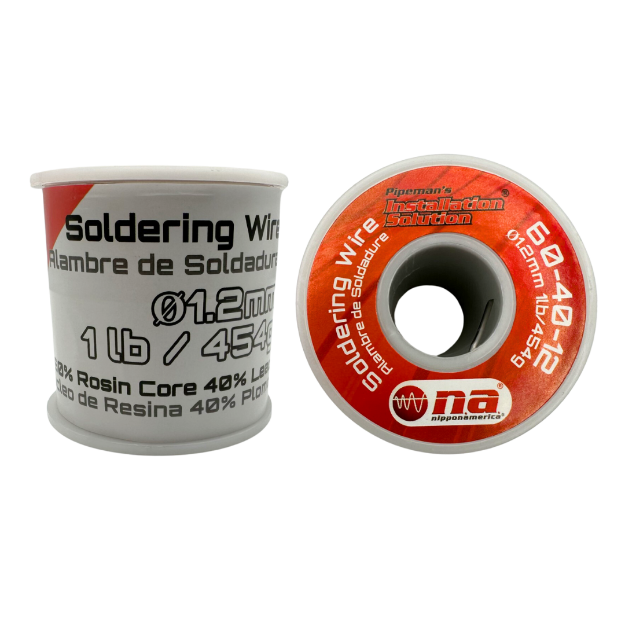NIPPON AMERICA Solder Wire 1.2MM 60-40-12 454G 1LB Roll Sold Per Roll