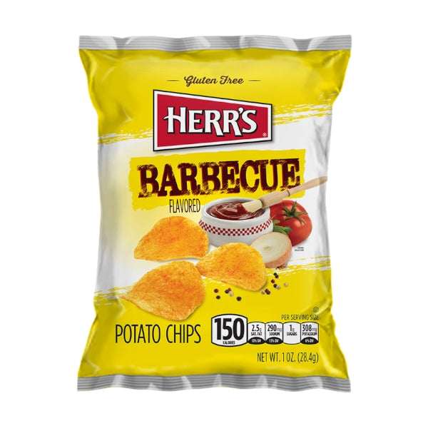 Herrs Chips Potato Barbeque 1oz