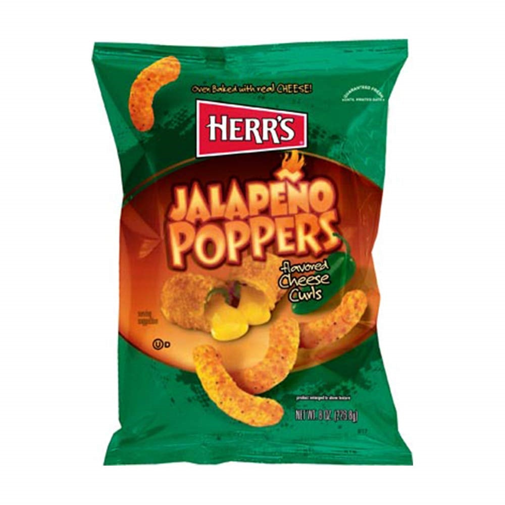 Herrs Jalapeno Poppers Chse Curls 7oz