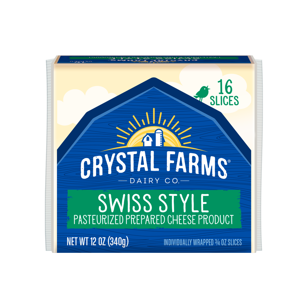 Crystal Farms Am/Swiss Cheese 12oz