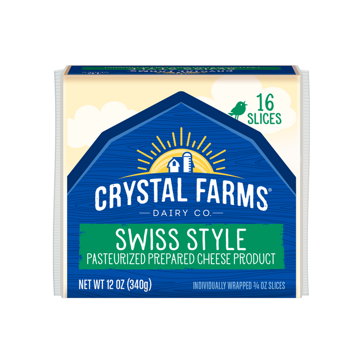 Crystal Farms Am/Swiss Cheese 12oz