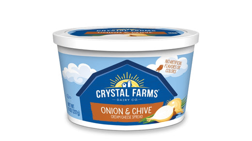 CrystalFarmCream Cheese Onion/Chive 8 oz