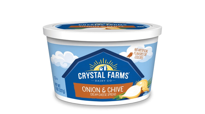 CrystalFarmCream Cheese Onion/Chive 8 oz