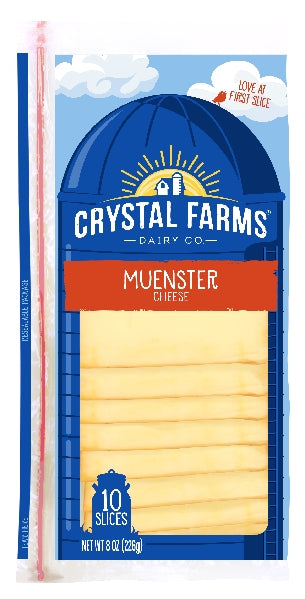 Crystal Farms Cheese Muenster Single 8oz