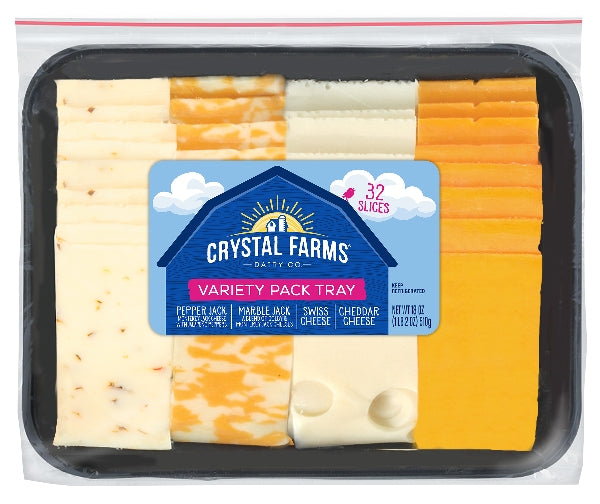 Crystal Farms Variety Pack Tray 18oz