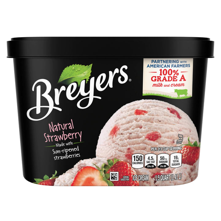 Breyers Icecream Nat Strawberry 1.5qt