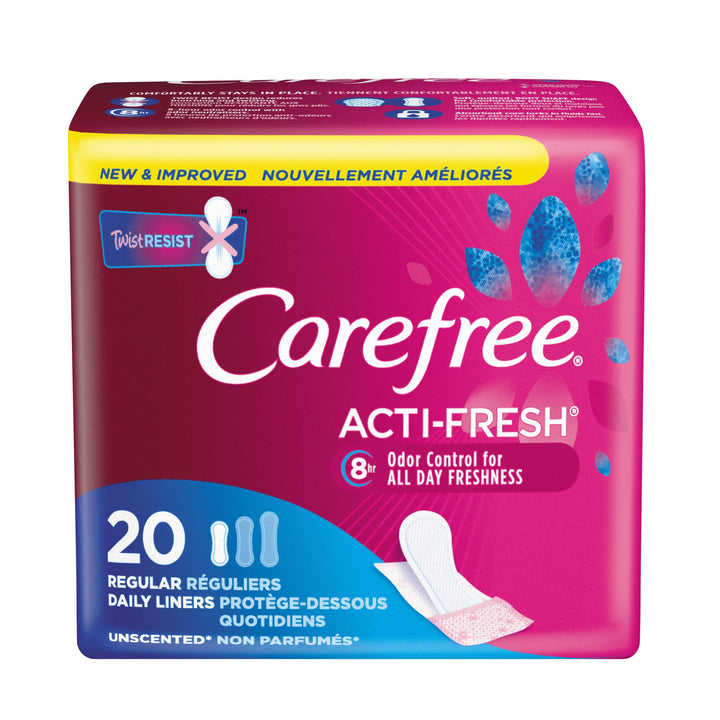 Carefree Pantiliners Unscented To Go 20s