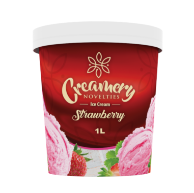 Creamery Ice Cream Strawberry 1L