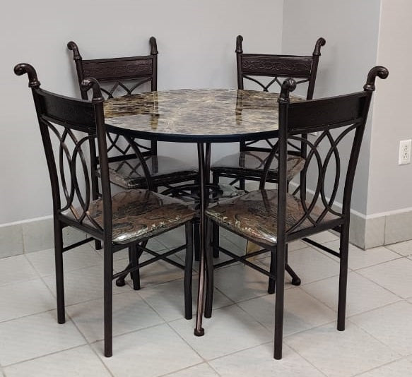 Dining Table with 4 Chair Set A70 5033-P 90X90
