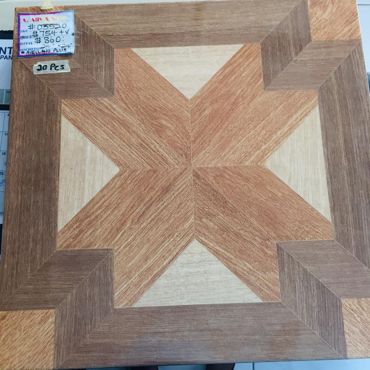Tile Ceramic 24X24 #Avellano Plus