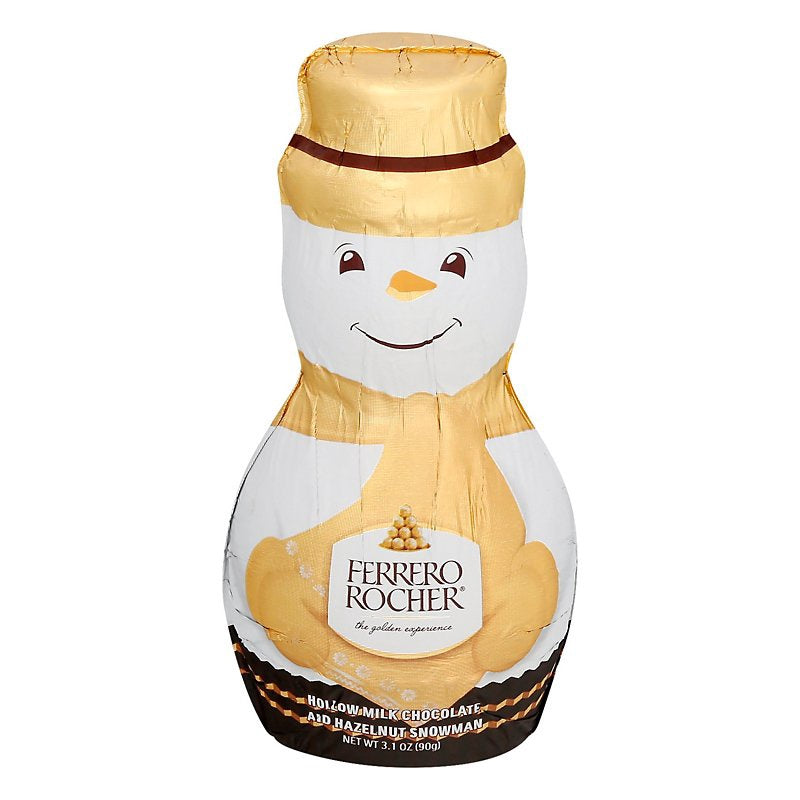 FERRERO ROCHER Hollow Milk Chocolate and Hazelnut Snowman 90G