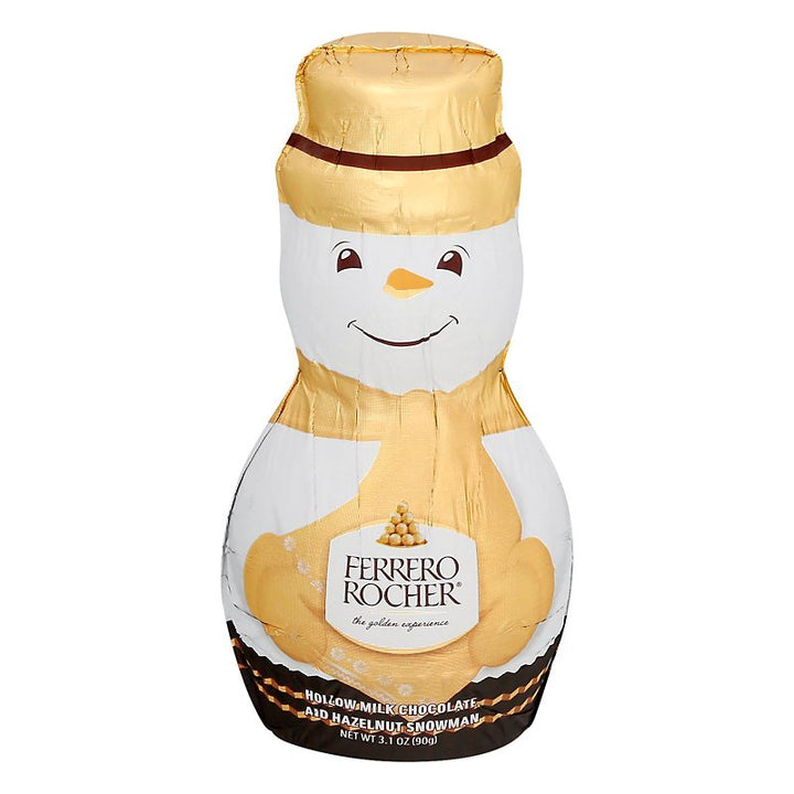 FERRERO ROCHER Hollow Milk Chocolate and Hazelnut Snowman 90G