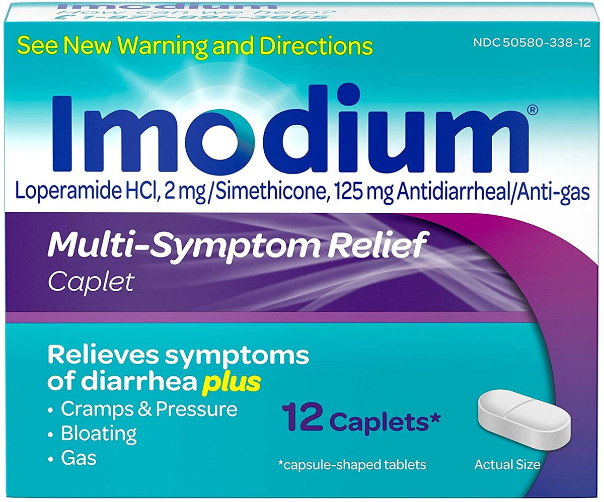 Imodium Caplets Multi-Symptom 12's