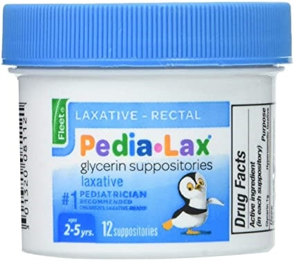 Fleet Pedia-Lax Glyc Suppositories 12's