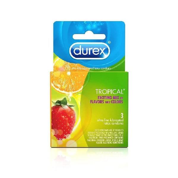 Durex Condoms Tropical Flavors 3s