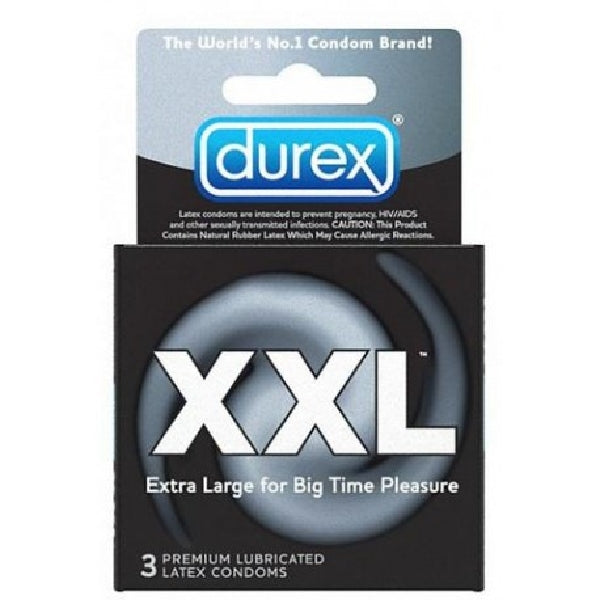 Durex Condoms XXL Extra Large 3's