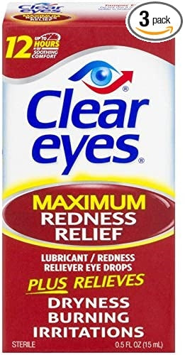 Clear Eyes Drops Eye Max Red Relief 15ml