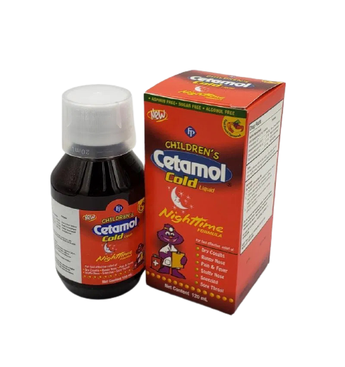 Cetamol Children鈥檚 Cold Liquid Nightime 120ml