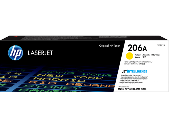 HP Computer Printer Toner 206A Yellow W2112A