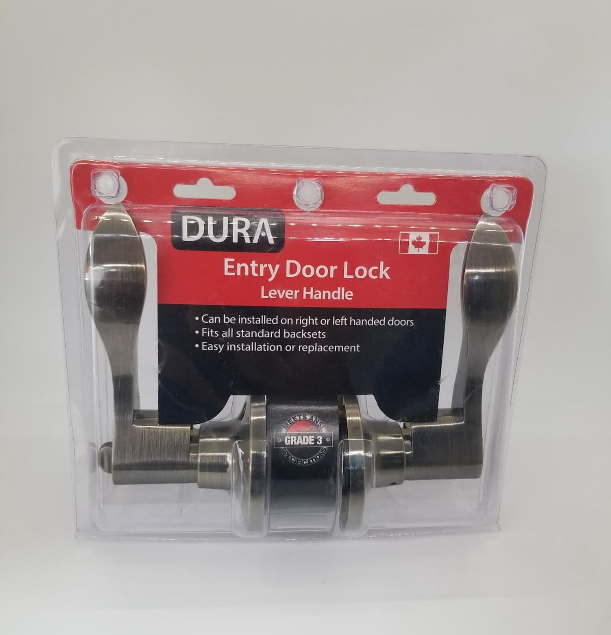 DURA Lock Entry Lever Curve Ab #1860ET-ABVP