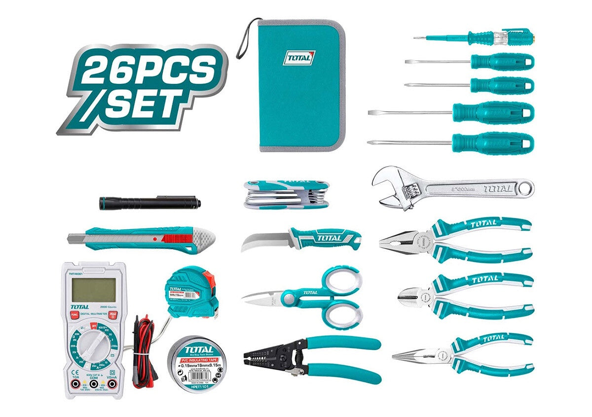 TOTAL Tool Set 26PCS TKETS0261 Electrician's