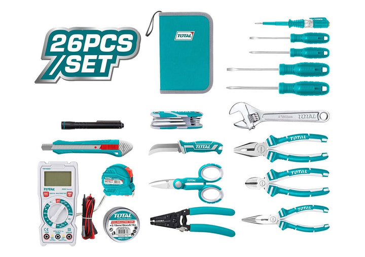 TOTAL Tool Set 26PCS TKETS0261 Electrician's