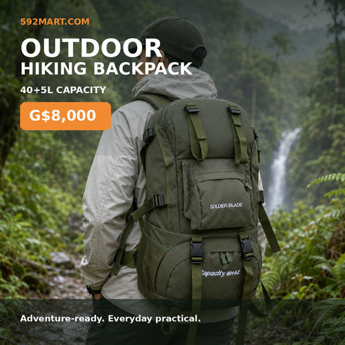 Outdoor Hiking Backpack 40+5L in Guyana rainforest