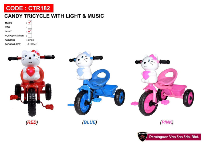 Tricycle 3 Wheel CTR-182 Kitty