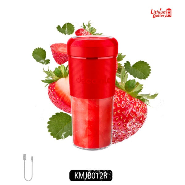 DECAKILA Blender Portable KMJB012R 7.4V 50W Lithium Battery