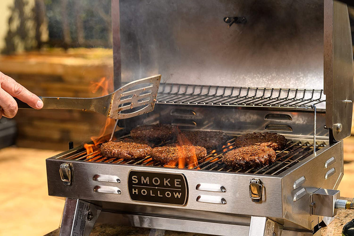 MASTERBUILT Bar B Que Grill Smoker SH19030819 Smoke Hollow Tabletop Stainless Steel 1 Burner