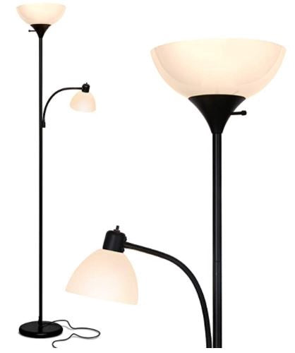 BRIGHTECH Floor Lamp LED Torchiere & Reading, Dimmable Modern Standing Pole